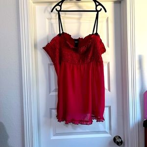 Sexy Chemise Lingerie hot pink, 2x (18w/20w)